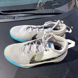 Nike shoes greyish light blue used 6y